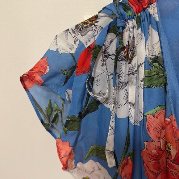 Parker Women’s Bondi Flutter Sleeve Smocked Waist Floral Print Dress. Size S. - Picture 7 of 13